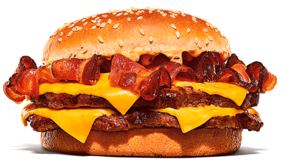 Big burger with bacon